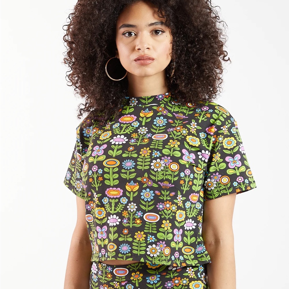 Nooworks Crop Top Awesome Blossoms